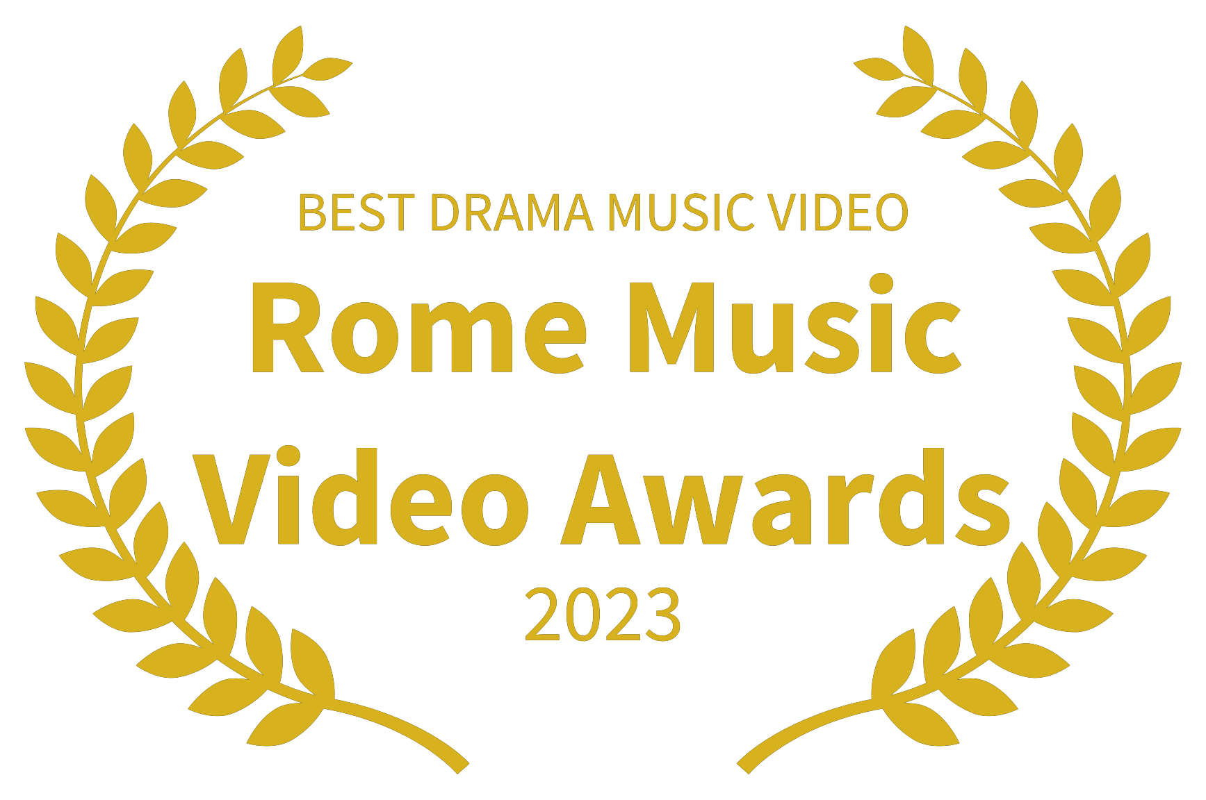 BEST DRAMA MUSIC VIDEO - Rome Music Video Awards gold - 2023.png